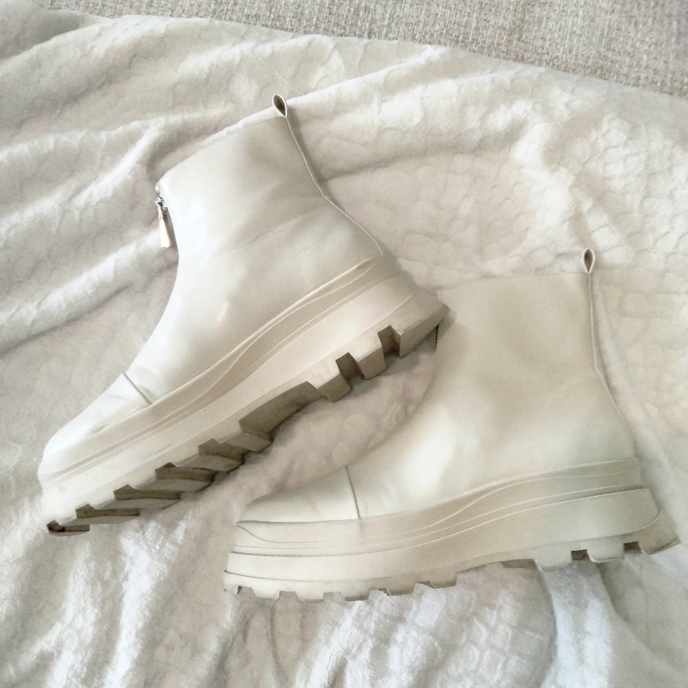 Zara flat ankle boots with zip TRF - Picture 6 of 8